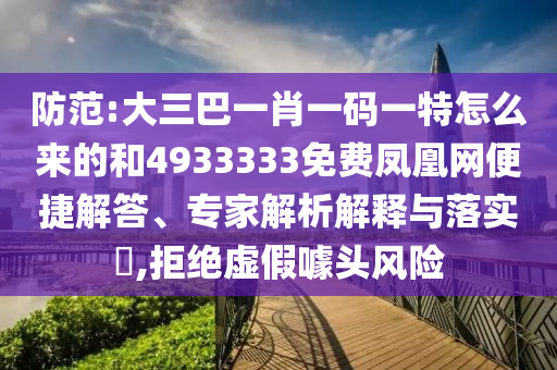 防范:大三巴一肖一碼一特怎么來的和4933333免費(fèi)鳳凰網(wǎng)便捷解答、專家解析解釋與落實(shí)?,拒絕虛假噱頭風(fēng)險(xiǎn)
