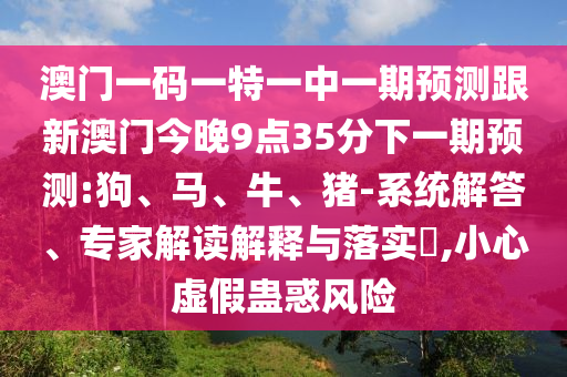澳門(mén)一碼一特一中一期預(yù)測(cè)跟新澳門(mén)今晚9點(diǎn)35分下一期預(yù)測(cè):狗